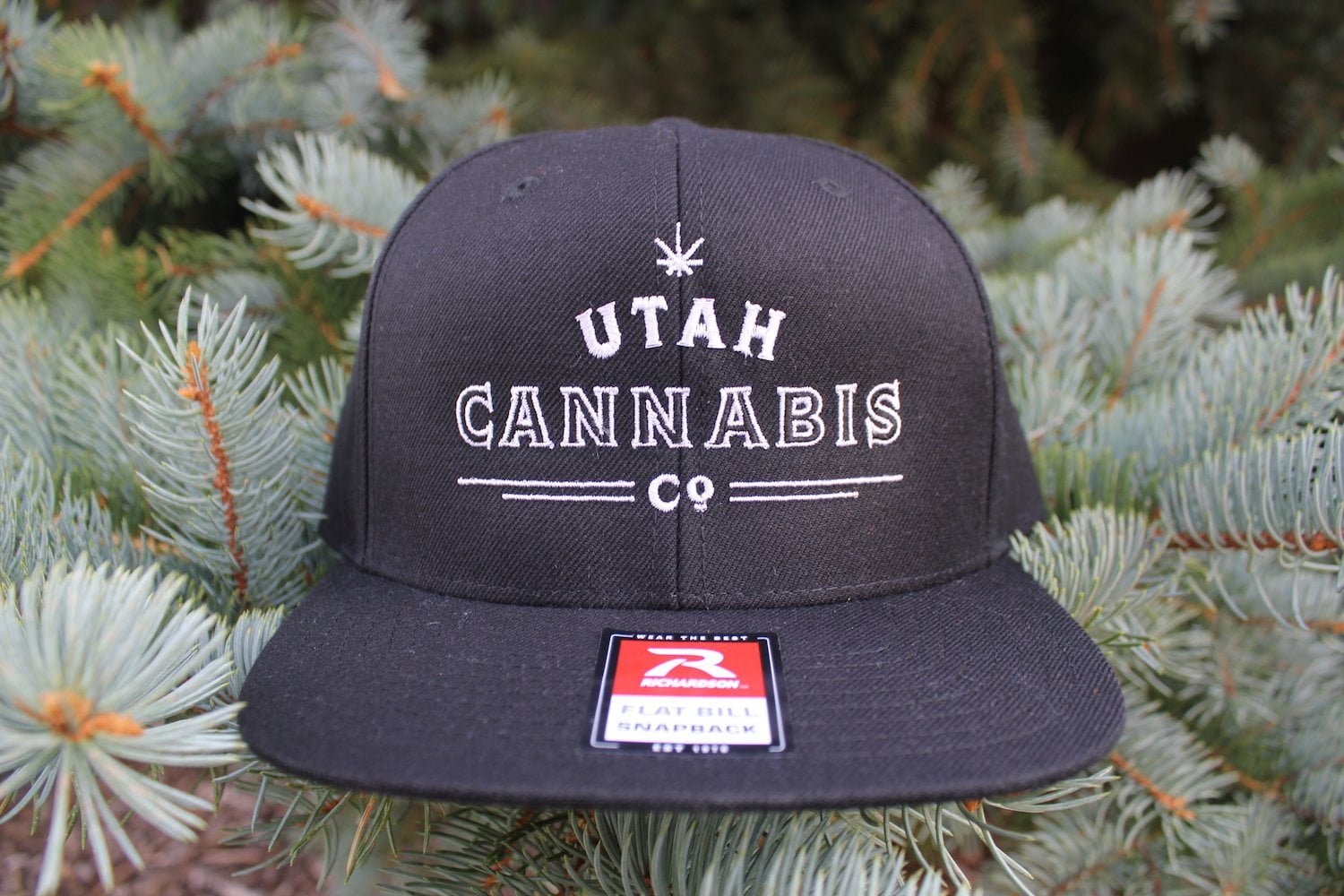 Utah Cannabis Co. Snapback Hat - Black Hats Utah Cannabis Company