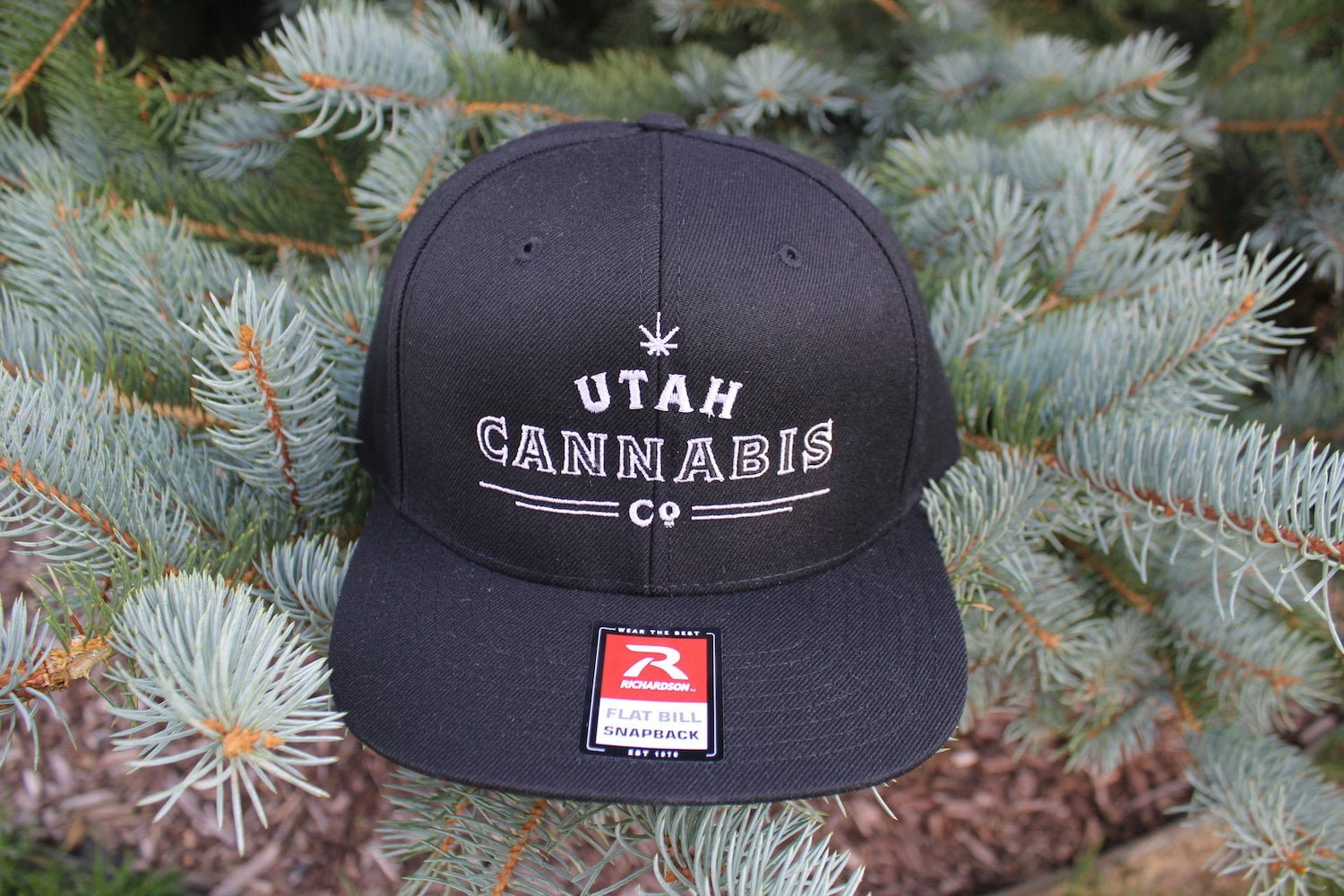 Utah Cannabis Co. Snapback Hat - Black Hats Utah Cannabis Company