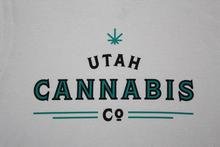 Utah Cannabis Co. T Shirt - White & Blue T Shirts Utah Cannabis Company