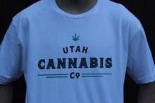 Utah Cannabis Co. T Shirt - White & Blue T Shirts Utah Cannabis Company