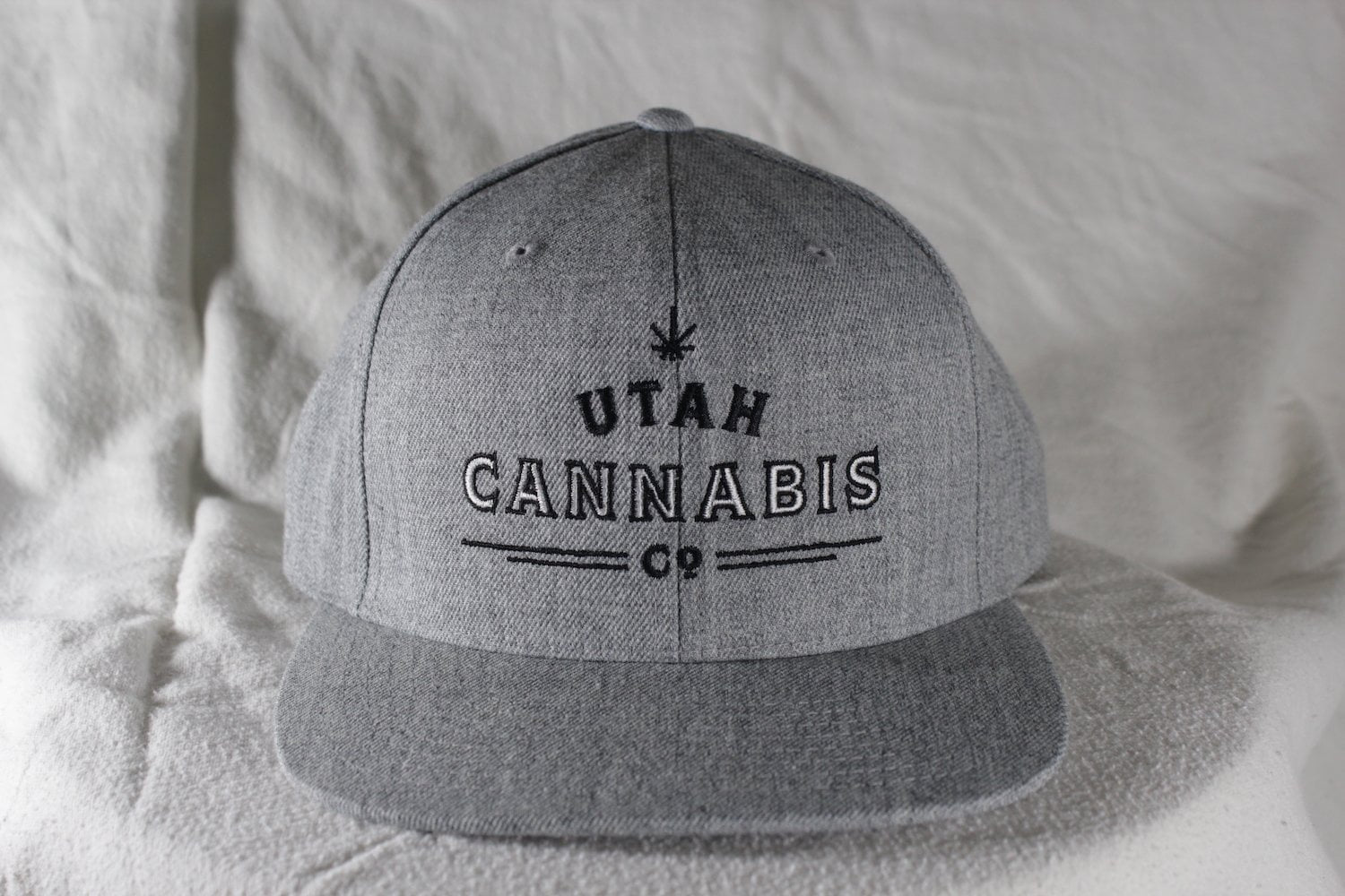 Utah Cannabis Co. Snapback Hat - Grey Hats Utah Cannabis Company