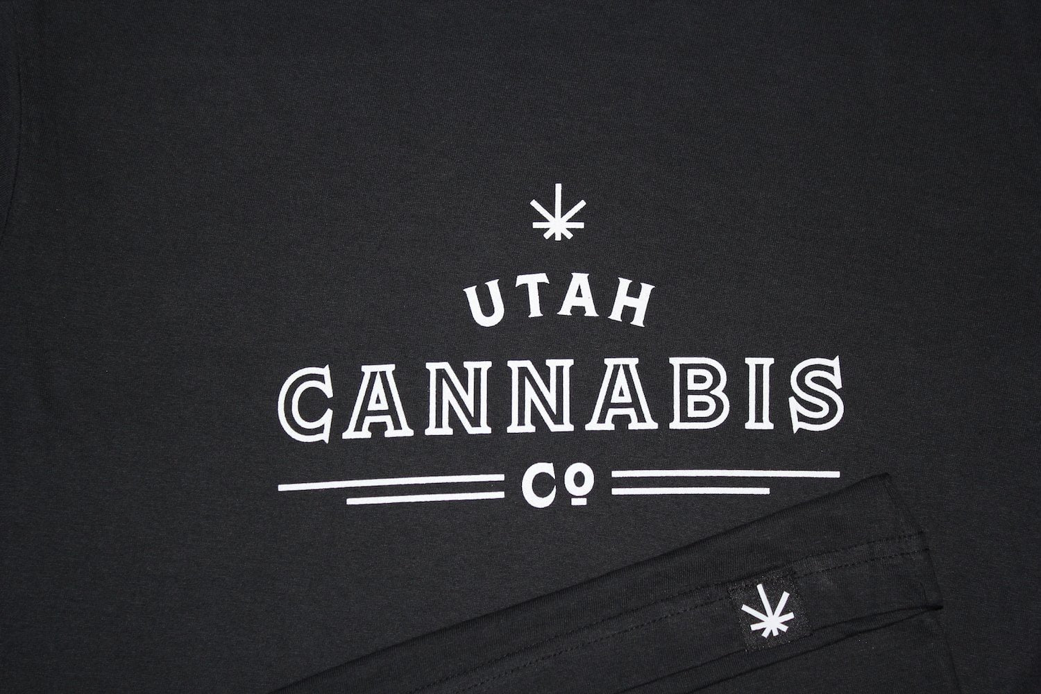 Utah Cannabis Co. T Shirt - Black & White T Shirts Utah Cannabis Company