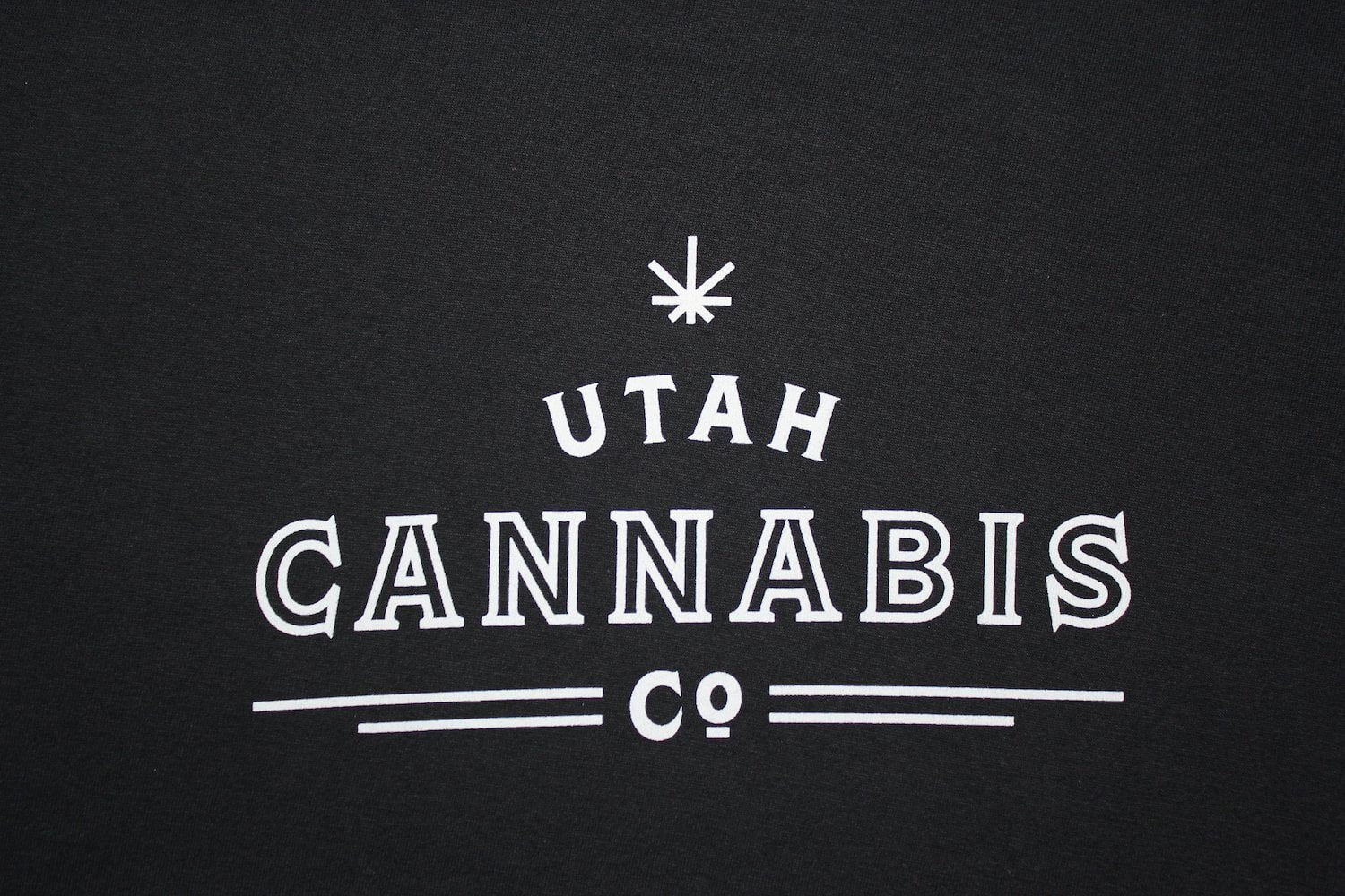 Utah Cannabis Co. T Shirt - Black & White T Shirts Utah Cannabis Company