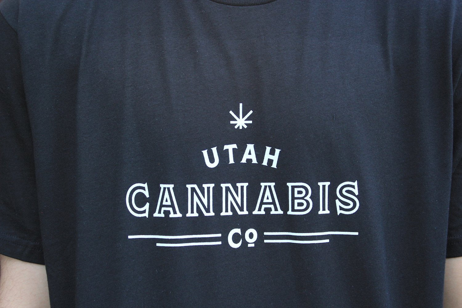 Utah Cannabis Co. T Shirt - Black & White T Shirts Utah Cannabis Company