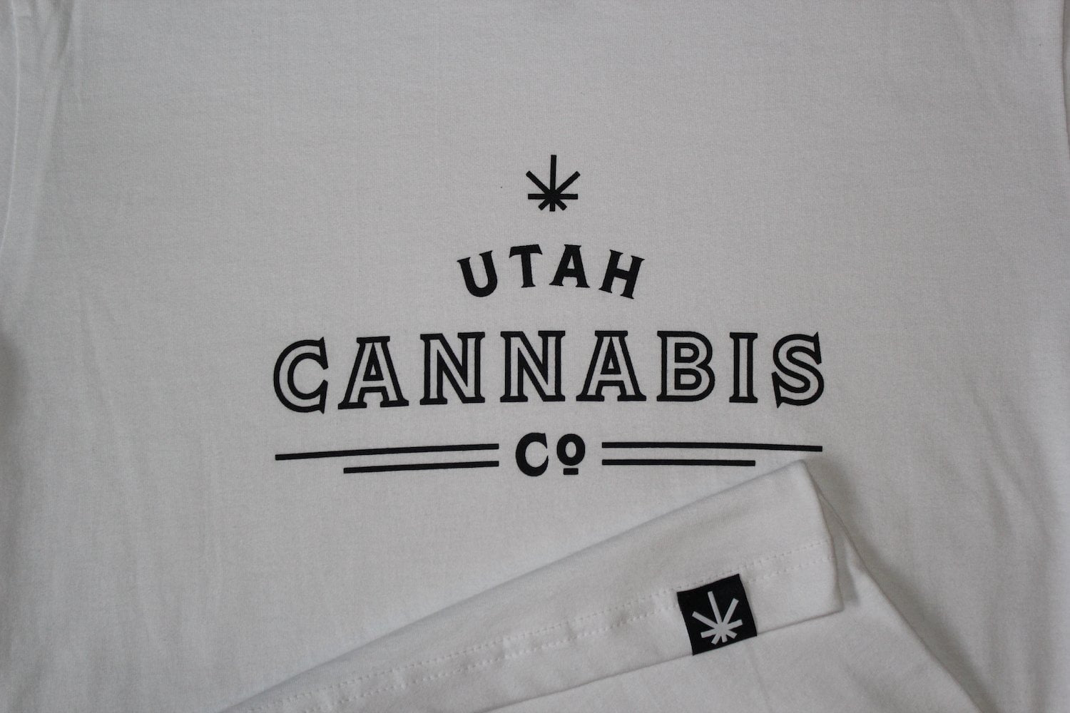 Utah Cannabis Co. T Shirt - White & Black T Shirts Utah Cannabis Company