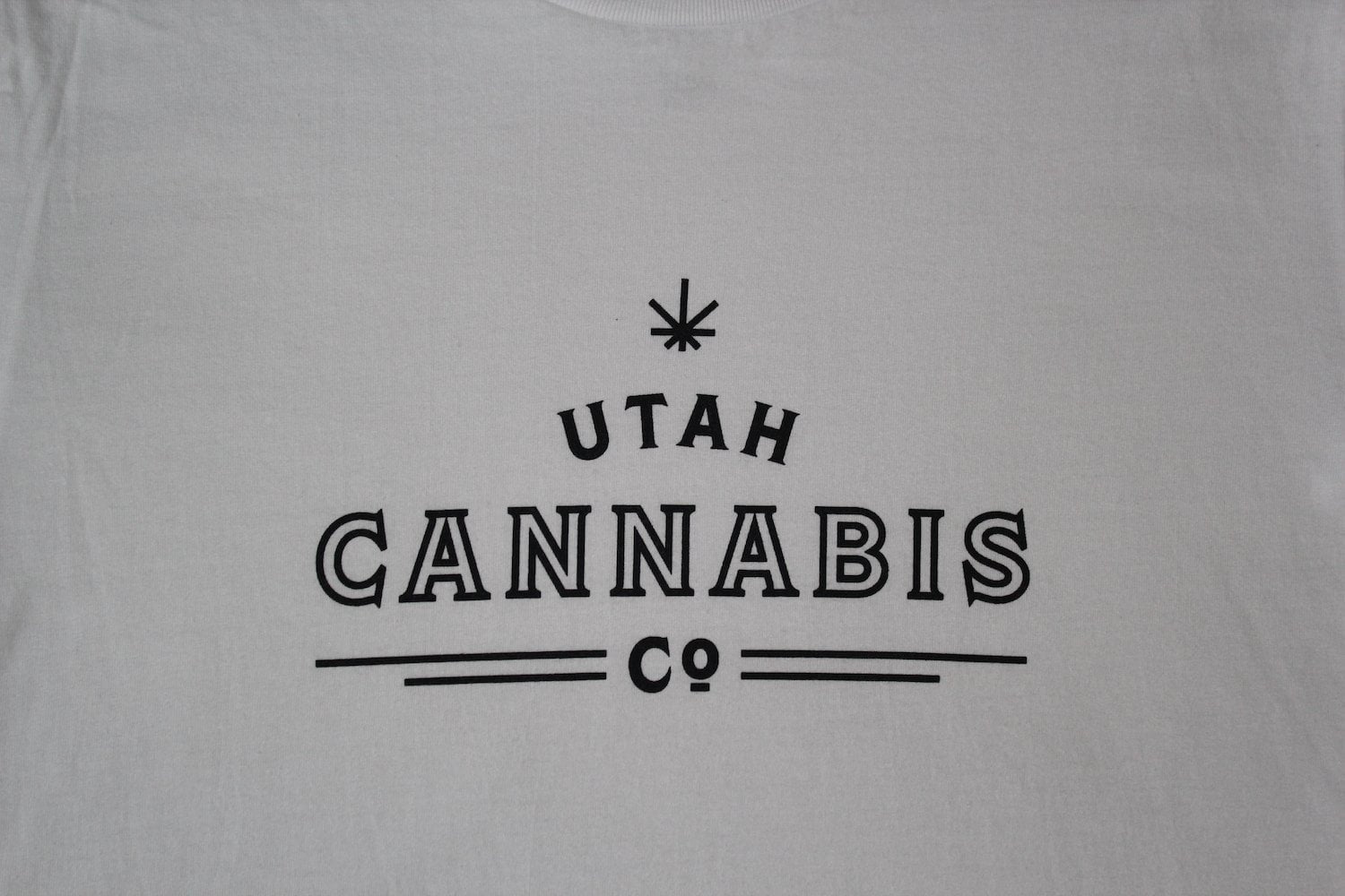 Utah Cannabis Co. T Shirt - White & Black T Shirts Utah Cannabis Company