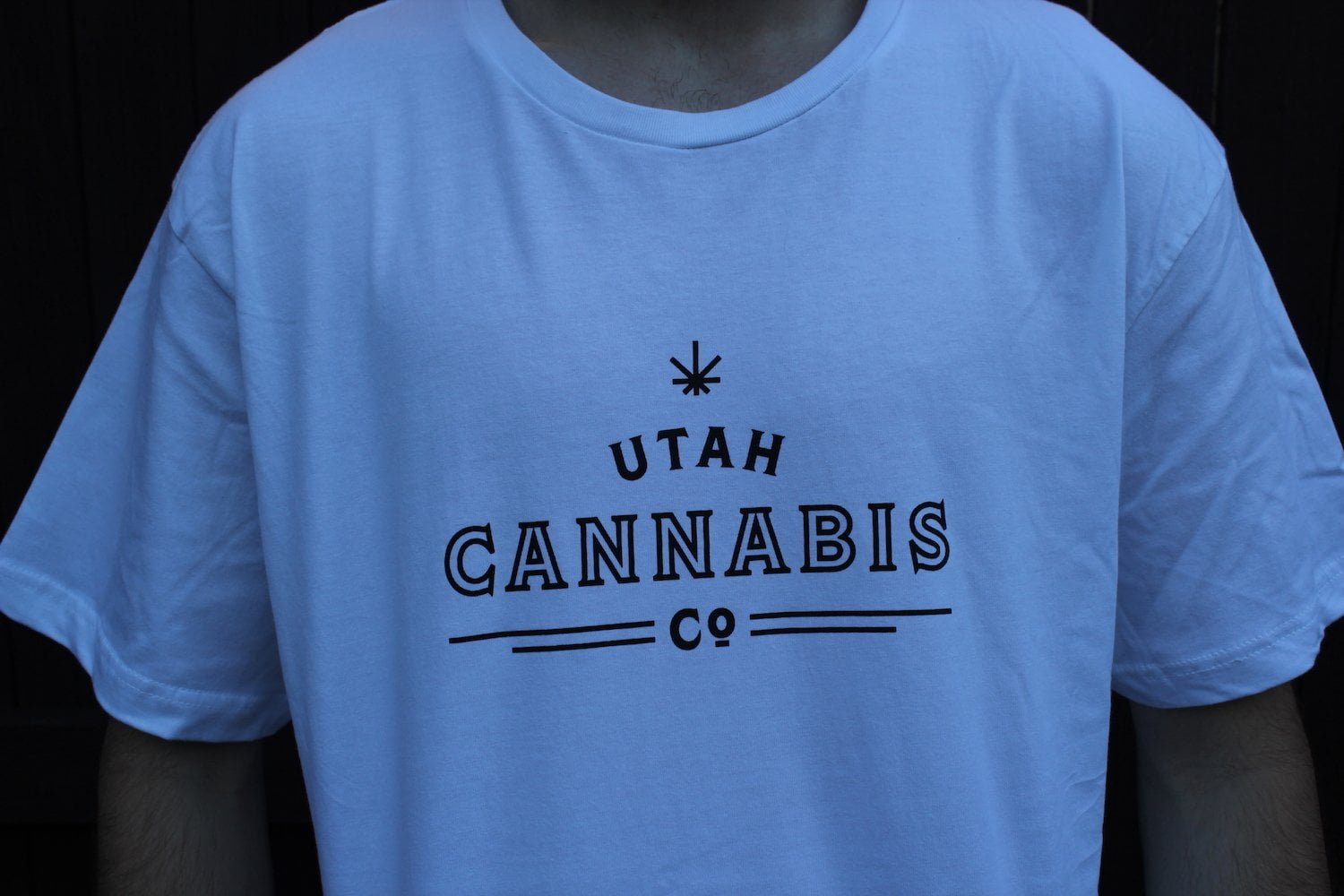 Utah Cannabis Co. T Shirt - White & Black T Shirts Utah Cannabis Company