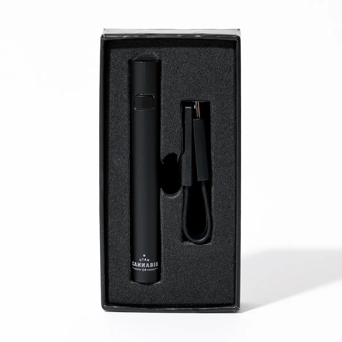 Rechargeable 510 Threaded Cartridge Battery Black 510 Threaded Batteries Utah Cannabis Company