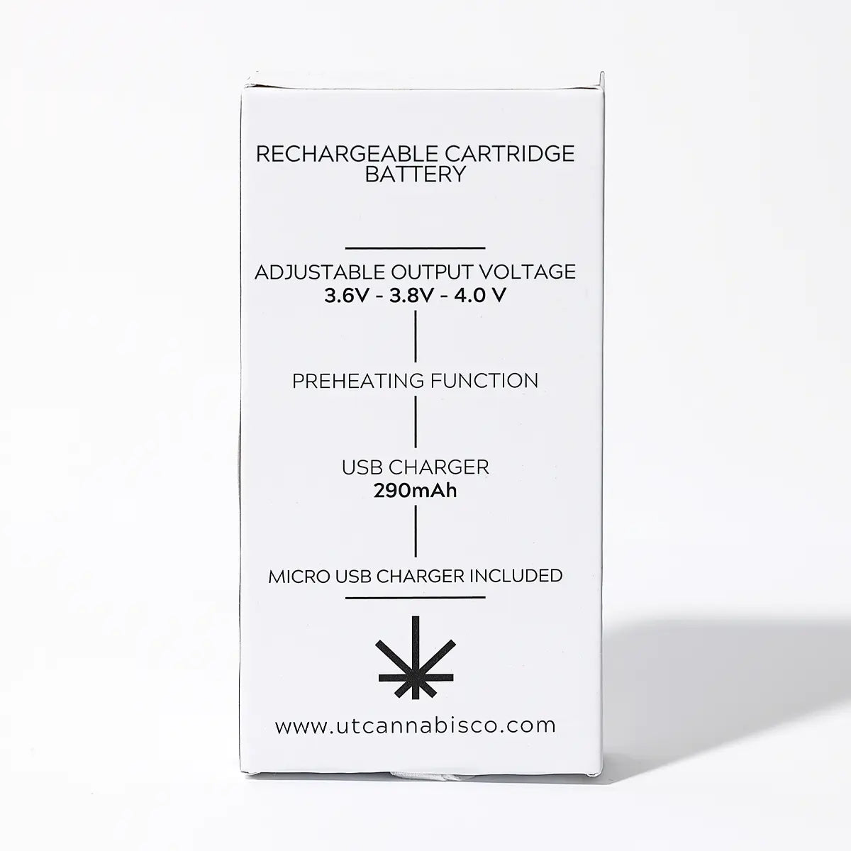 Rechargeable 510 Threaded Cartridge Battery 510 Threaded Batteries Utah Cannabis Company
