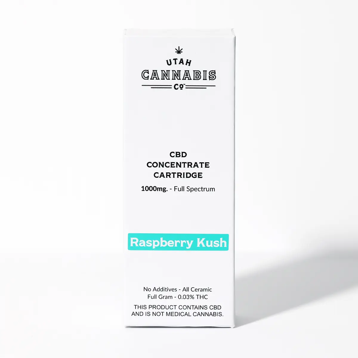 CBD Concentrate Cartridge - 1000mg - Raspberry Kush CBD Concentrate Cartridges Utah Cannabis Company