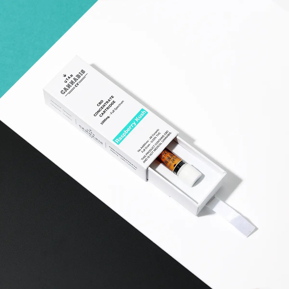 CBD Concentrate Cartridge - 1000mg - Raspberry Kush CBD Concentrate Cartridges Utah Cannabis Company