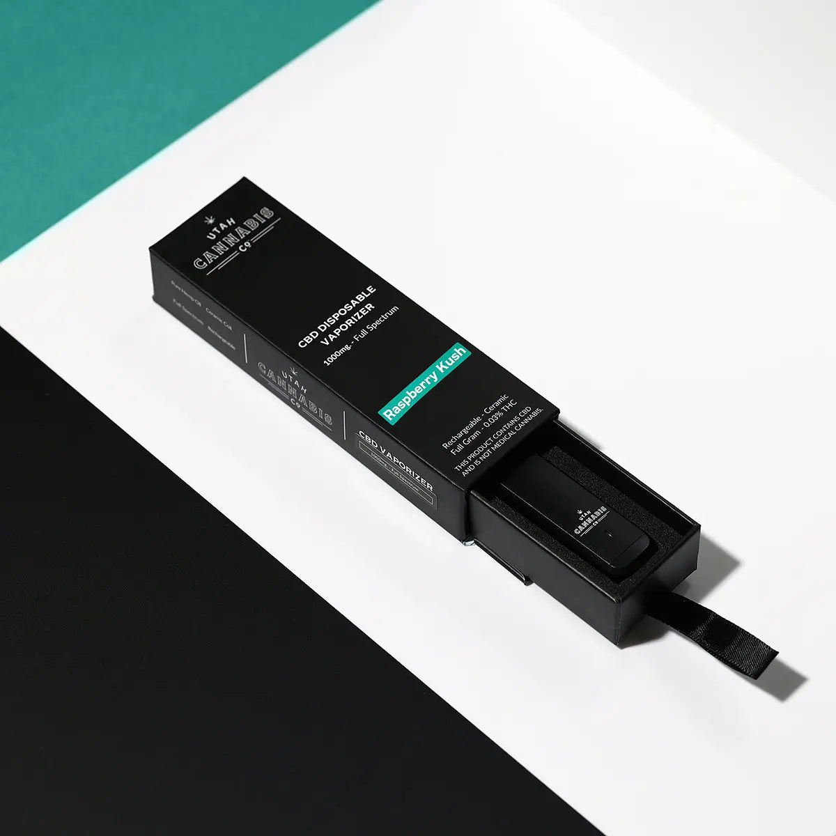 CBD Disposable Vape - 1000mg - Raspberry Kush CBD Disposable Vapes Utah Cannabis Company