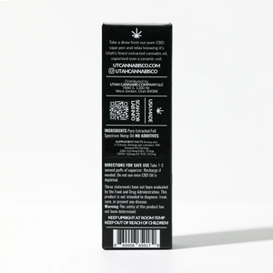 CBD Disposable Vape - 1000mg - Raspberry Kush CBD Disposable Vapes Utah Cannabis Company