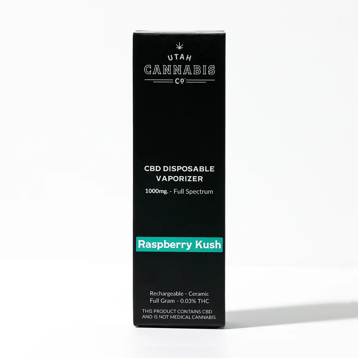 CBD Disposable Vape - 1000mg - Raspberry Kush CBD Disposable Vapes Utah Cannabis Company