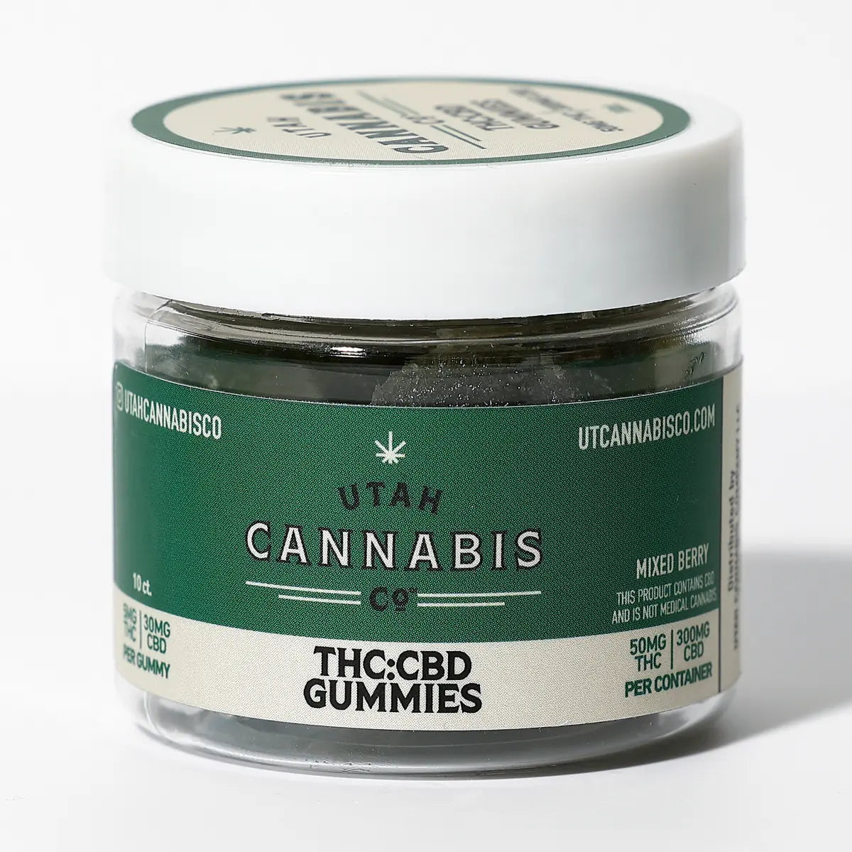 CBD-THC Gummies - Mixed Berry 10 Pack – 300mg CBD | 50mg THC CBD Gummies Utah Cannabis Company