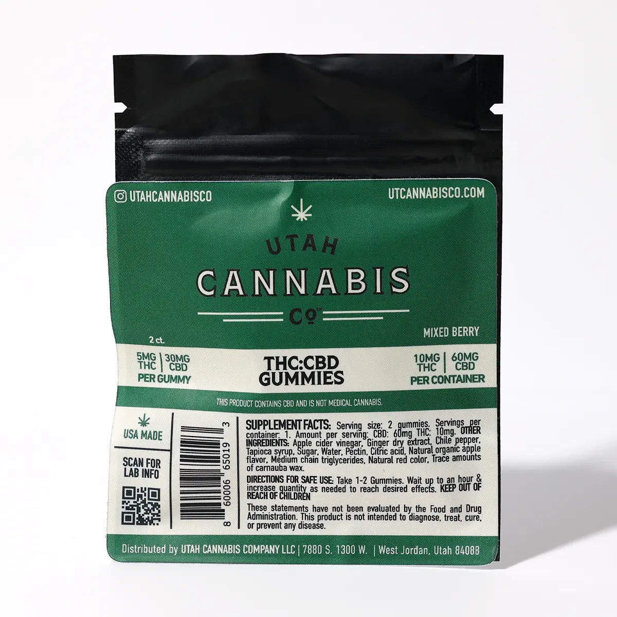 CBD-THC Gummies - Mixed Berry
